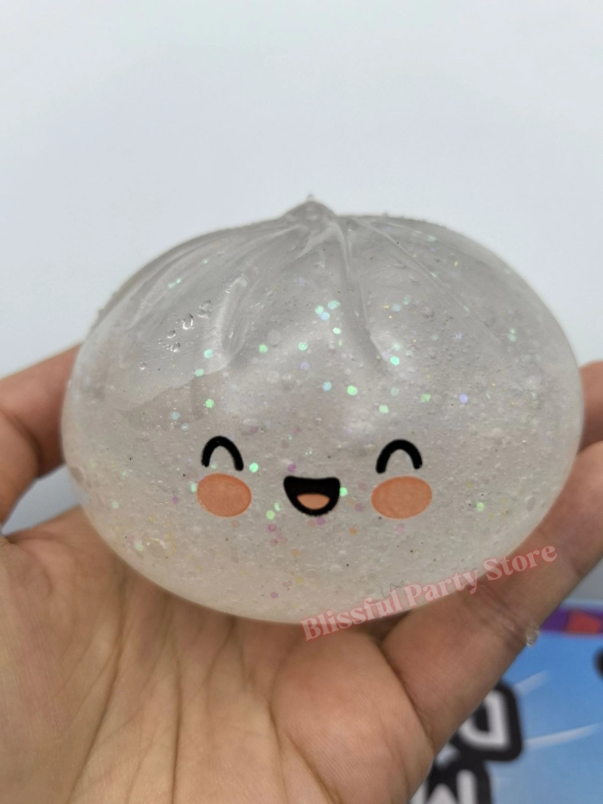 Glitter Dumpling Squishy with Box Dumplings Sensory Squeeze Toy for Stress Relief ASMR Children Adult Birthday Gifts Party Favor