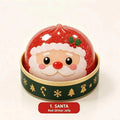 Christmas Dumplings Steamed Stuffed Bun Toy Glitter Mud Fun Decompression Toy Funny Stress Anxiety Relief Squeeze Prank Toy 1Pcs