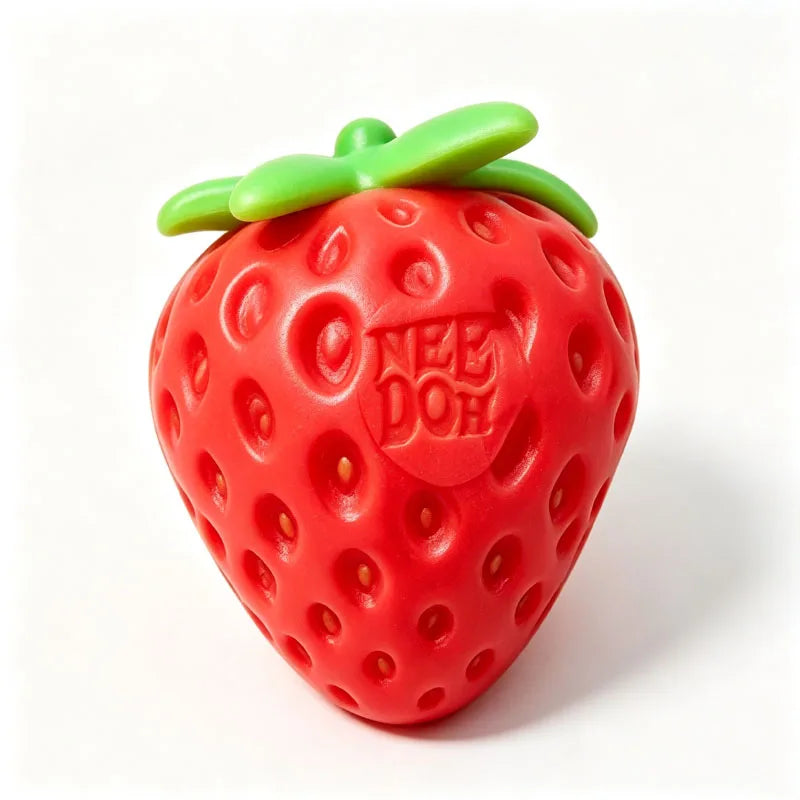 Nee Doh Groovy Fruit Squishy Toy TPR Banana Orange Strawberry Slow Rising Anxiety Relief Relaxing Accessory for Adult