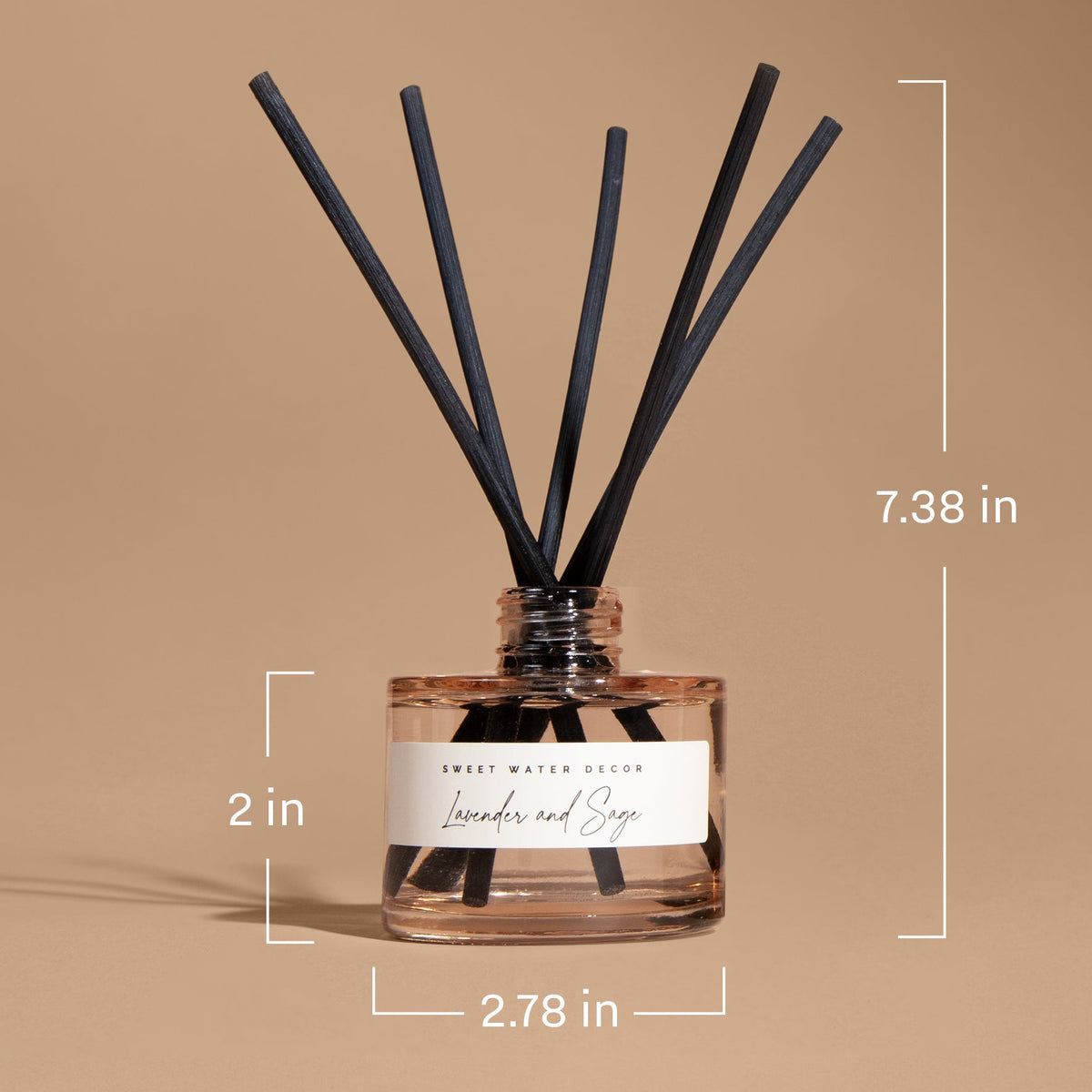 Pumpkin Spice Tinted Glass Jar Reed Diffuser
