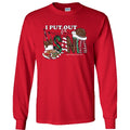 I Put Out For Santa - Red - Southern Couture Long Sleeve Tee