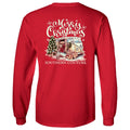 Merry Christmas Van - Red - Southern Couture Long Sleeve Tee