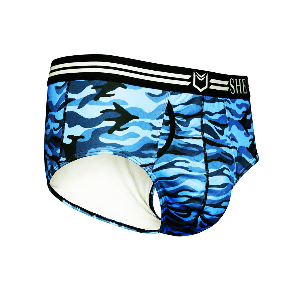 SHEATH Polyester Camo Men's Pouch American Brief