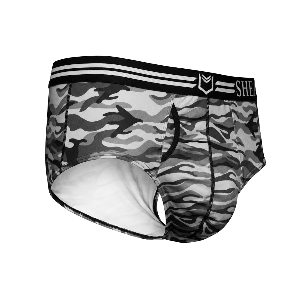 SHEATH Polyester Camo Men's Pouch American Brief