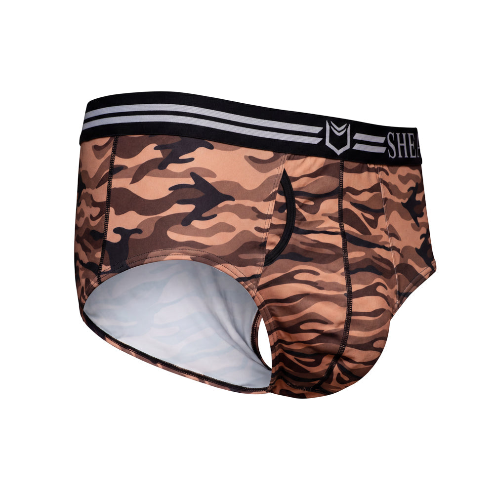 SHEATH Polyester Camo Men's Pouch American Brief