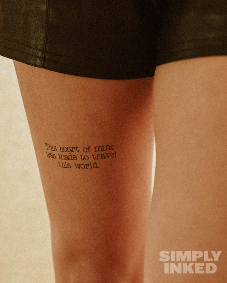 NEW "This heart of mine..." Tattoo