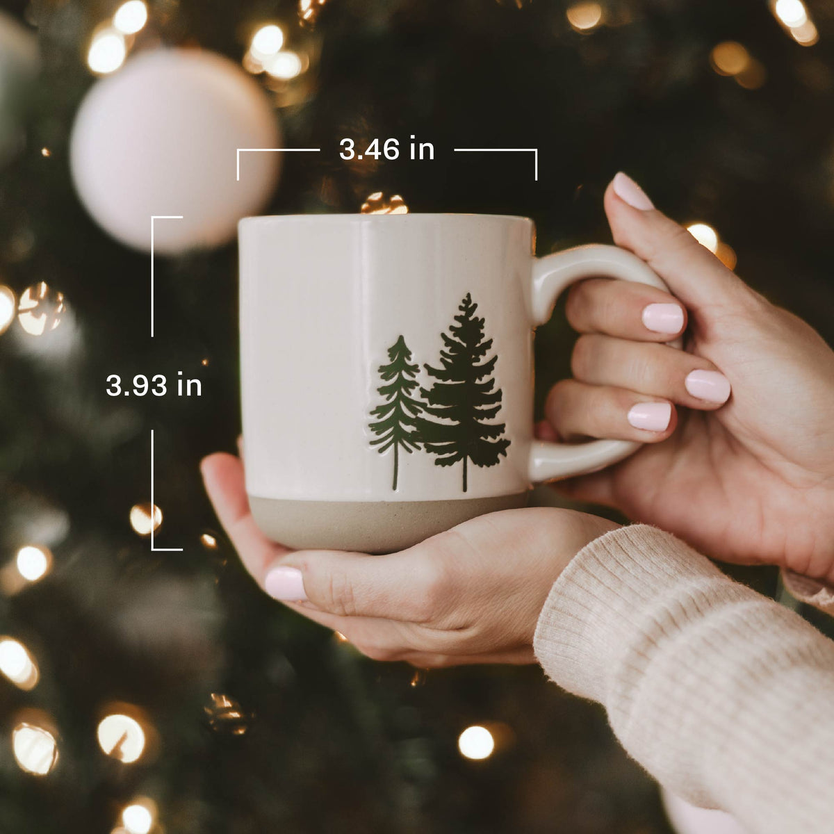 Red Fair Isle Sweater 14 oz Stoneware Coffee Mug