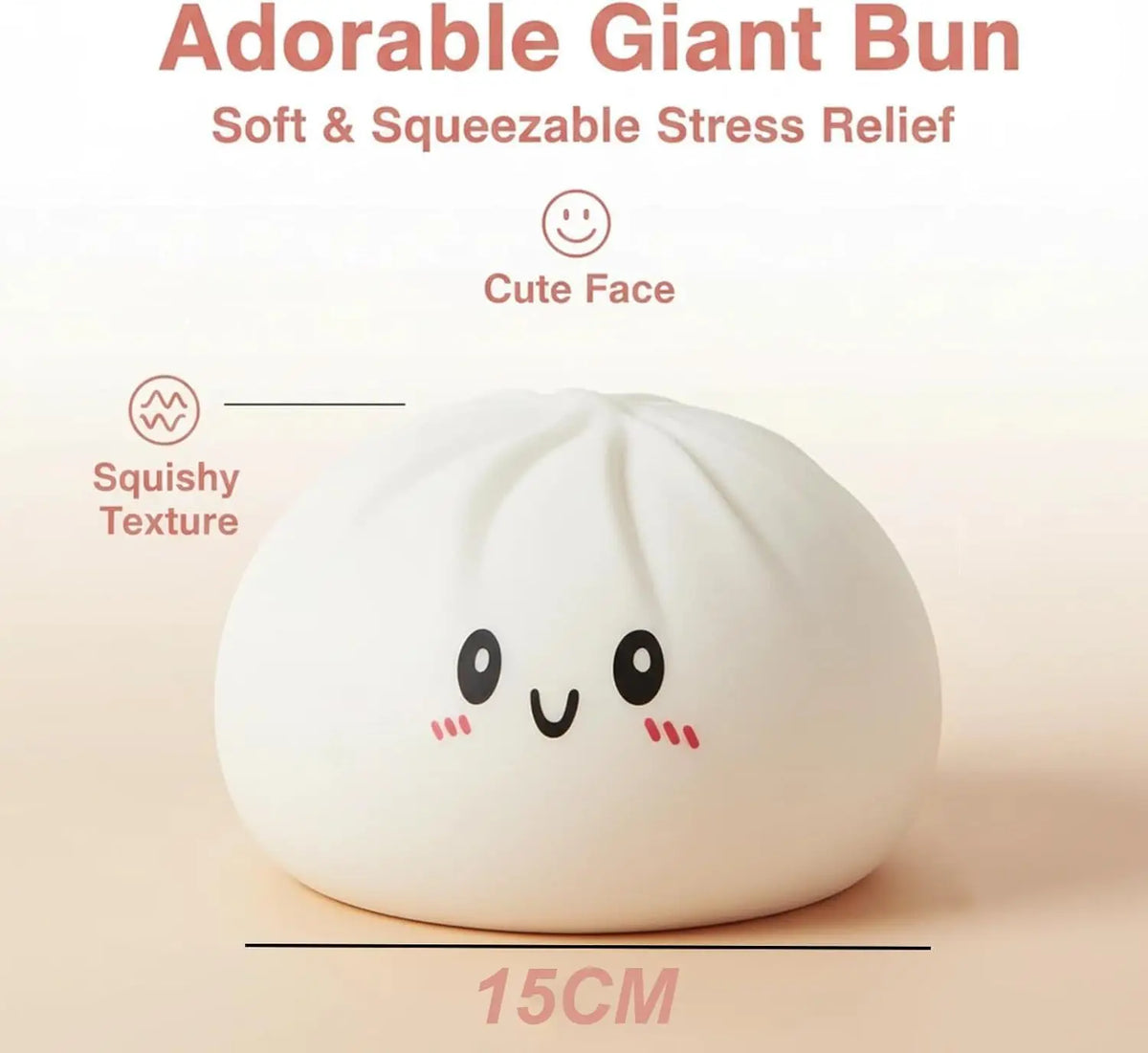 Giant Dumpling Pillow: Oversized Stress Relief Cushion, Realistic Food Body Pillow, Aesthetic Home Decor, Creative Gift
