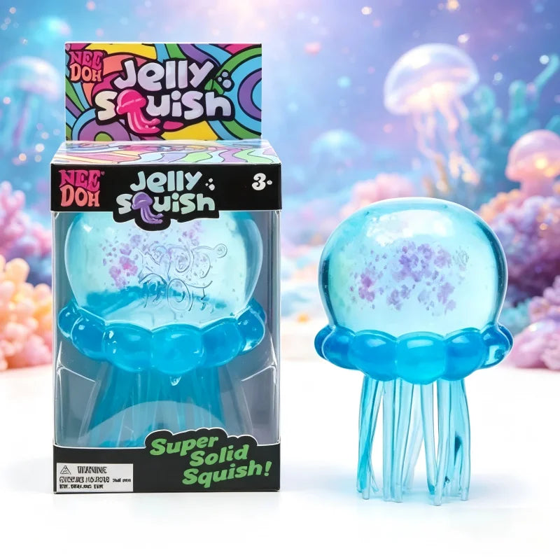 Squishies Nee Doh Jellyfish  Squish Toy Fidget Toy, Water Sensory Soft Jelly Squeeze Stress Relief Fidget Toy For Gift