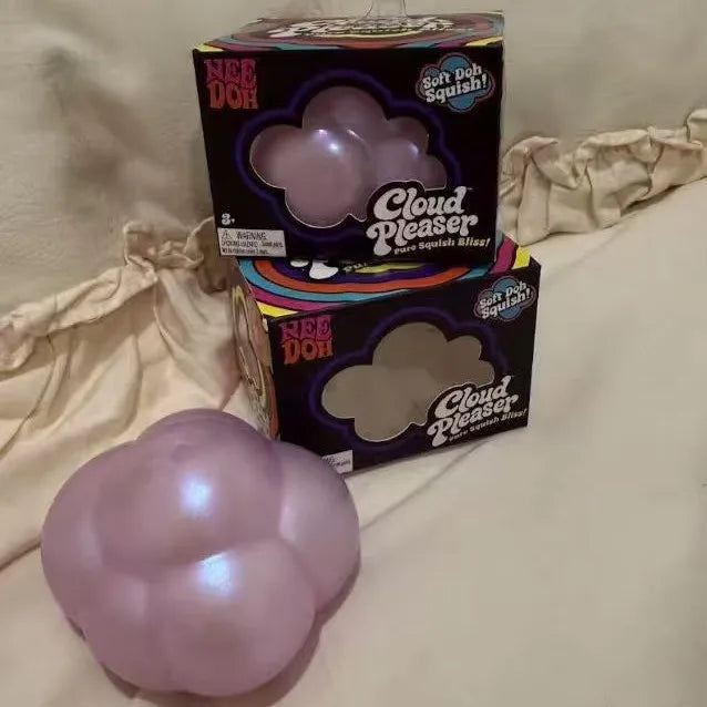 Nee Doh Cloud Pleaser Squish Toy Blind Box Pearl Cloud Shape Stress Squeeze Ball Soft Dough Fidget Toy Stress Relief