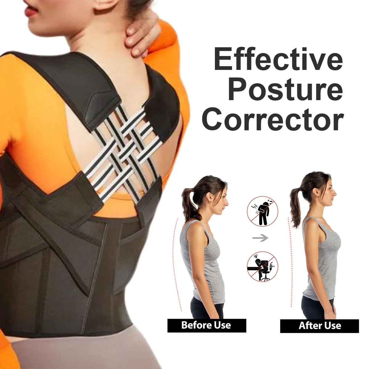 🧍‍♀️Straighten Up, Stand Tall – Full Back Support for Daily Comfort
