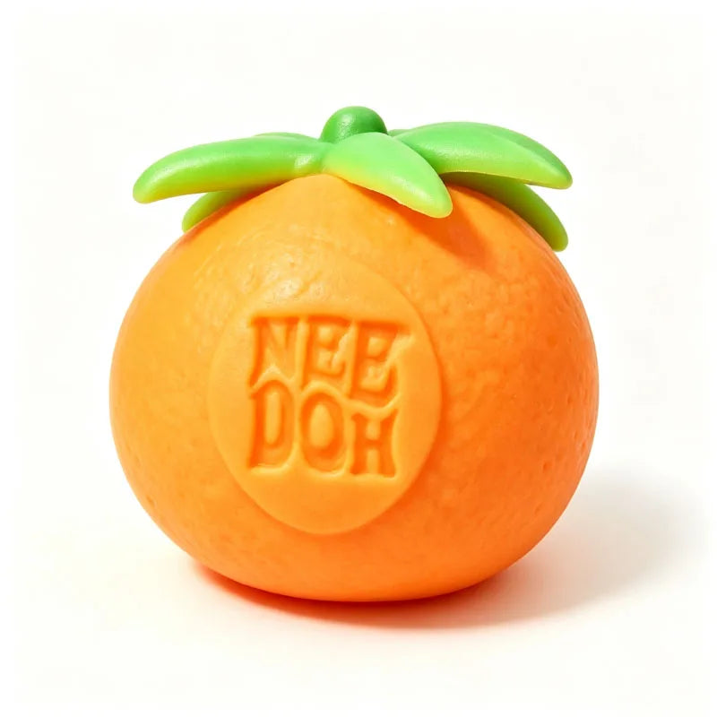 Nee Doh Groovy Fruit Squishy Toy TPR Banana Orange Strawberry Slow Rising Anxiety Relief Relaxing Accessory for Adult