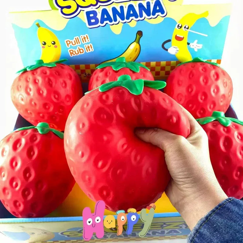 Super Jumbo Strawberry Squishi Cream Scented Squishy Slow Rising Antistress Toy Kids Grownups Squeeze Squishy Toys