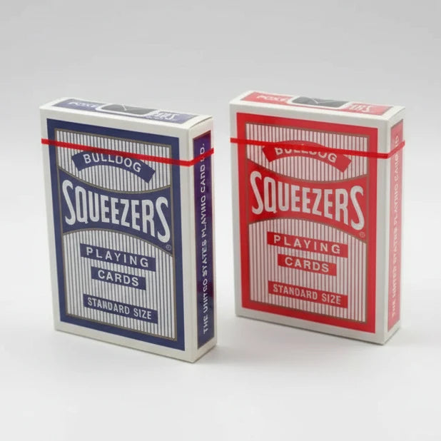 Bulldog Squeezers Playing Cards – Standard Index (Red/Blue Bulldog Back)