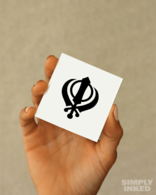 Simple Khanda Tattoo