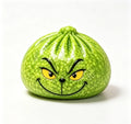 Glitter Green Dumpling with Steamer Luminous Squeeze Buns Relieve Stress for Christmas New Year Christmas Gifts Hidden Dumplings