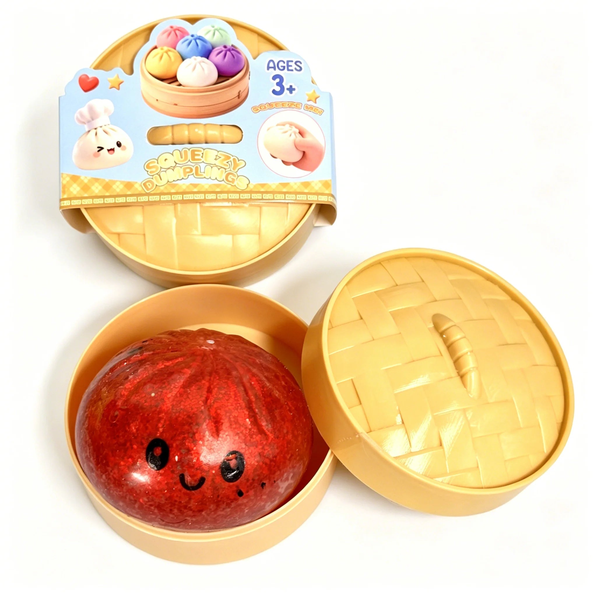 Giant Squishy Dumplings Stress Relief Fidget Toy Colorful Simulation Food Steamed Stuffed Bun Dough Toys Slow-rise Squeeze Toy