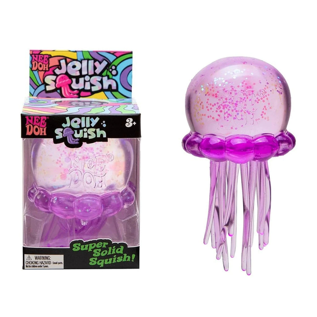 Needoh Fuzz Ball Jellyfish Squishy Blind Box Random Color Soft Stress Relief Toy Cute Relaxing Squeeze Sensory Toy Squishies