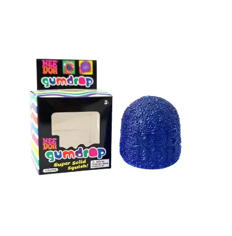 Soft Nee Doh Gumdrop Sensory Toy, Collectible Stress Balls, Assorted Colors, 1 Pack, Squeeze Toy, Surprise Box