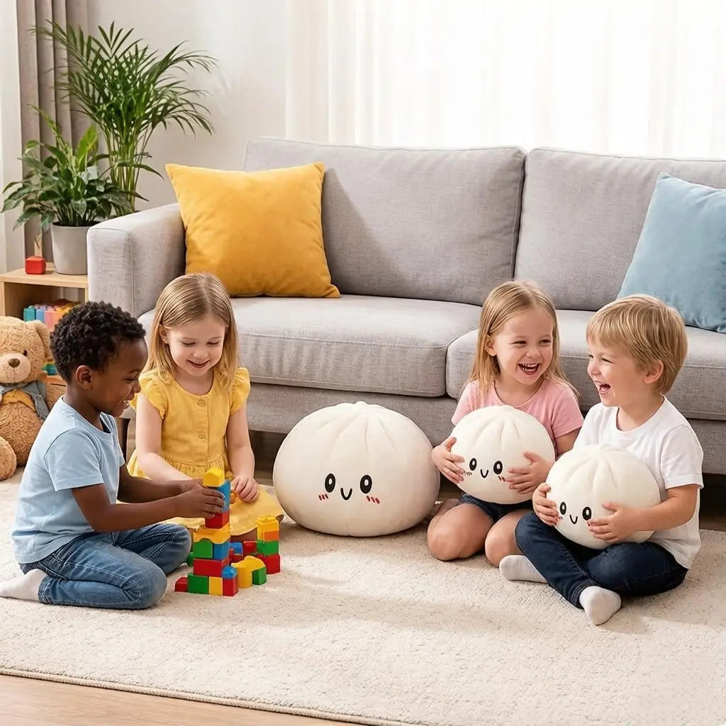 Giant Dumpling Pillow: Oversized Stress Relief Cushion, Realistic Food Body Pillow, Aesthetic Home Decor, Creative Gift