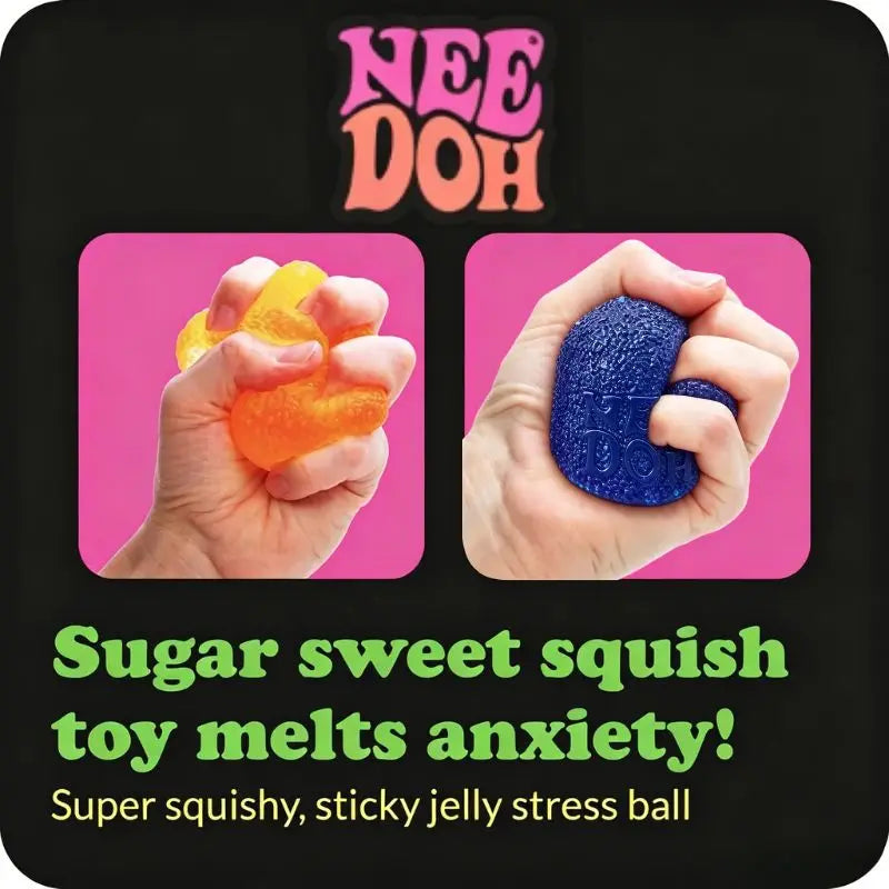 NeeDoh Soft Gum Ball Sensory Fidget Toy Stress Anxiety Relief Squeeze Toy Skin‑Friendly Durable Gift For Kids Adults Party Favor