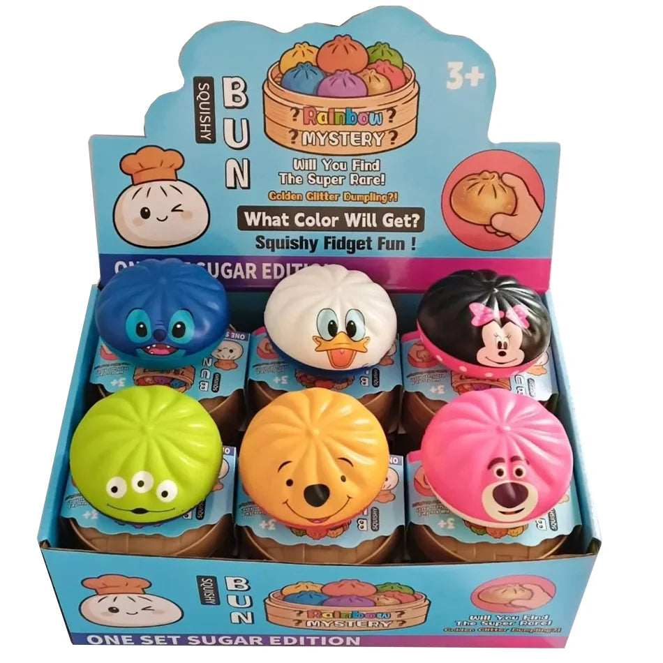 Colorful Simulated Dumpling squishies Relaxing Relieve Anxiety Antistress Enhance Happy Reusable Rebound Squeeze Reliever Toy