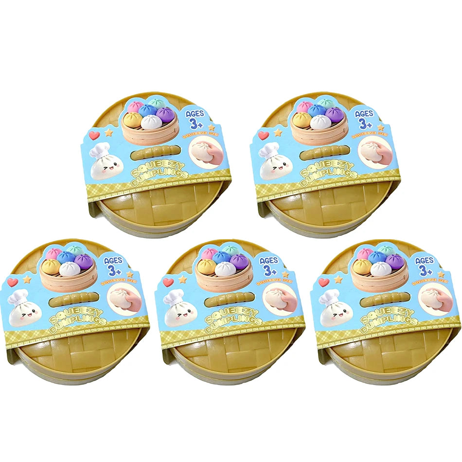 Glitter Dumpling Glitter Dumpling Squishy with Box Dumplings Sensory Squeeze Toy for Stress Relief