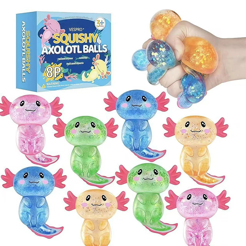 Squishy Fun Box Sensory Set Maltose Stress Relief Squishies Cute Animal & Food Shaped Desktop Decor For Anxiety Relief & Gifting