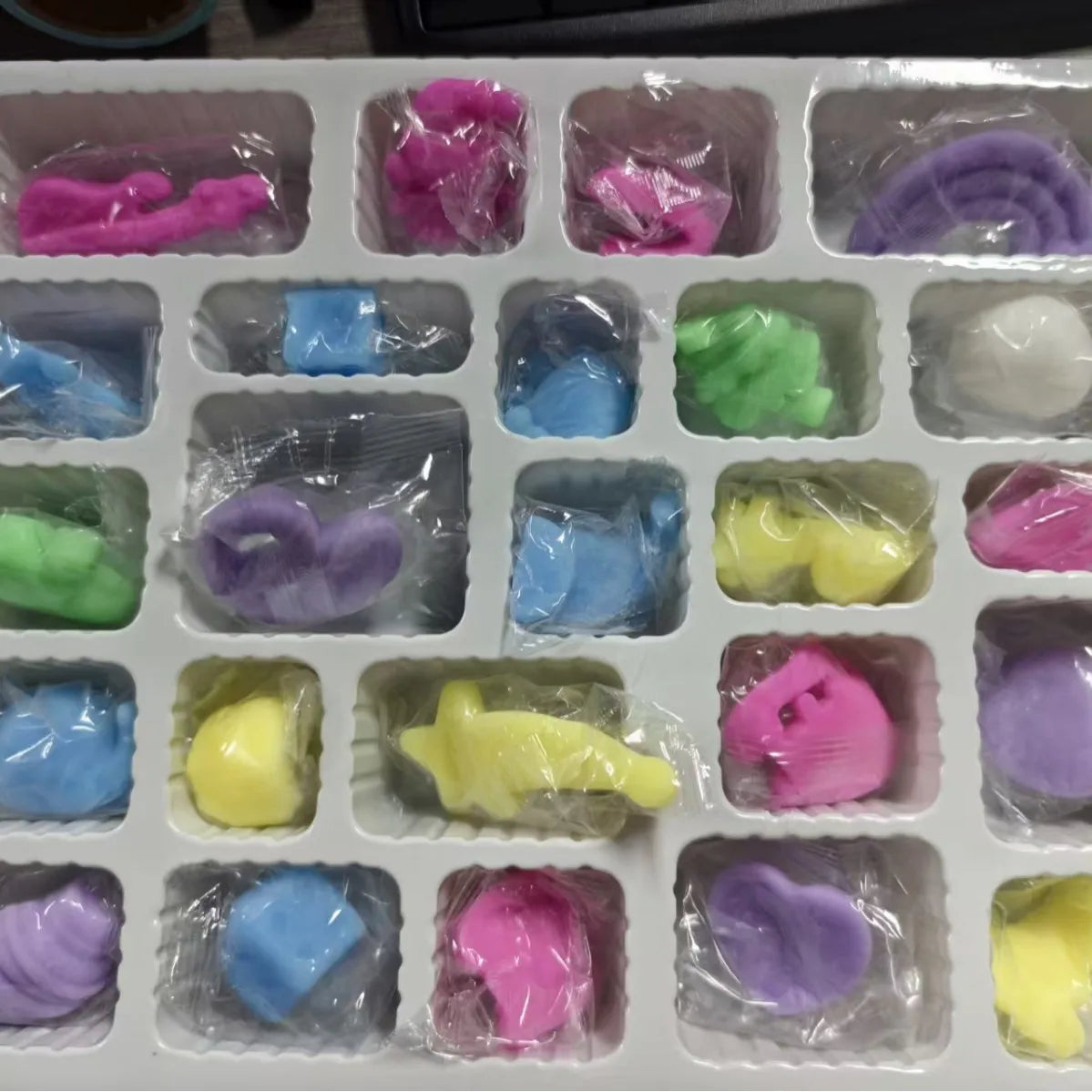 Nee Doh Advent Calendar 24Pcs Mini Squish Fidget Blind Box Christmas Countdown Surprise Stress Relief Kids Xmas Gift