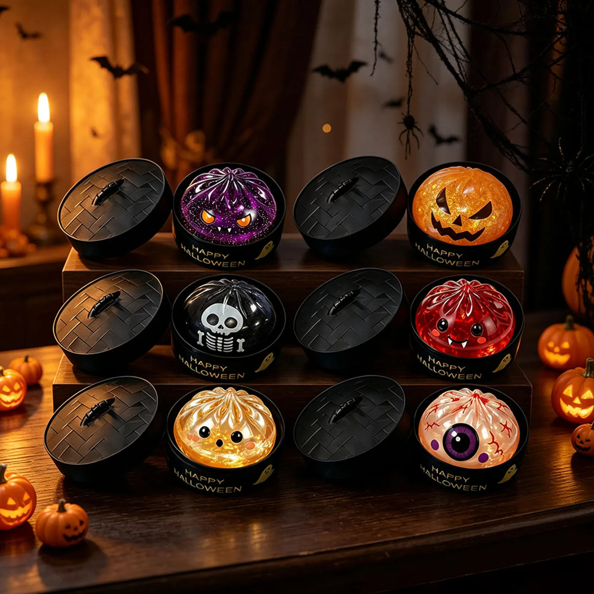 Halloween Dumpling Squishies Squeeze Toy Spookys Sensory Fidgets Charming Sensory Stress Relief Toy For Halloween Party