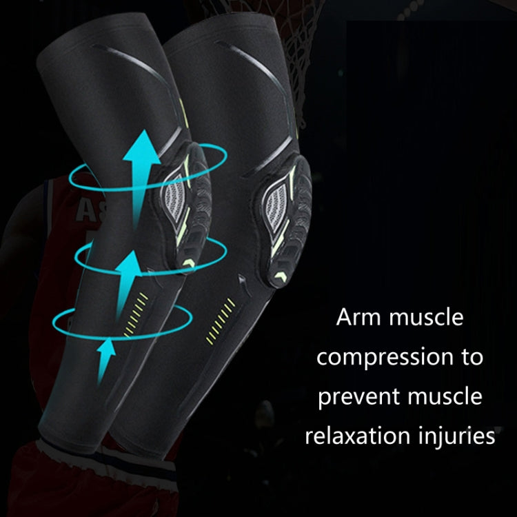 Outdoor Sports Honeycomb Anti-collision Compression Arm Guard, Color:, M (Black), L (Black), XL (Black), M (White), L (White), XL (White)