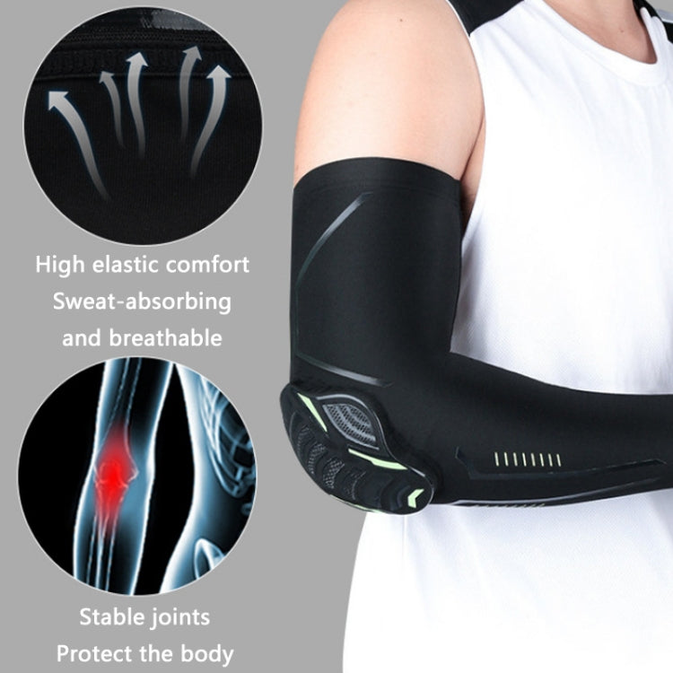 Outdoor Sports Honeycomb Anti-collision Compression Arm Guard, Color:, M (Black), L (Black), XL (Black), M (White), L (White), XL (White)