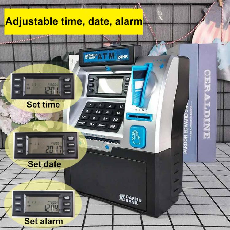 Simulated ATM Automatic Teller Machine Smart Password Card Swipe Children Piggy Bank