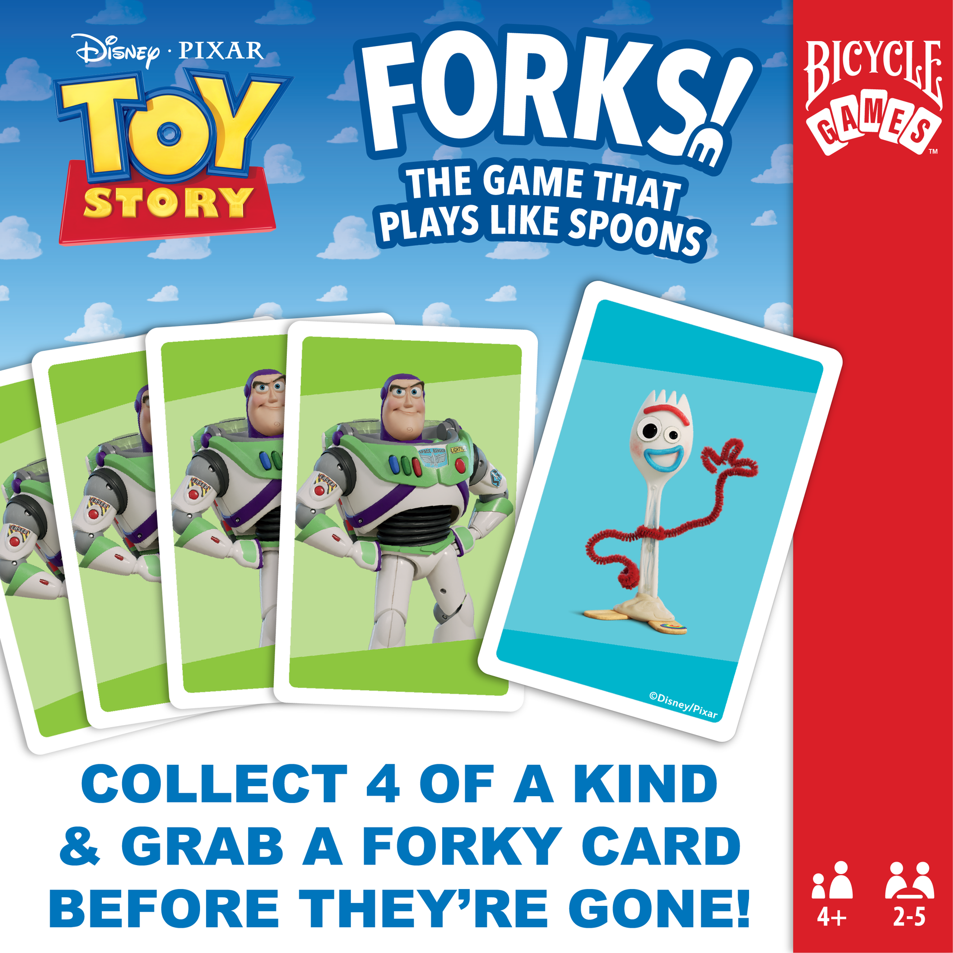 Bicycle Disney Pixar Toy Story Forks Card Game