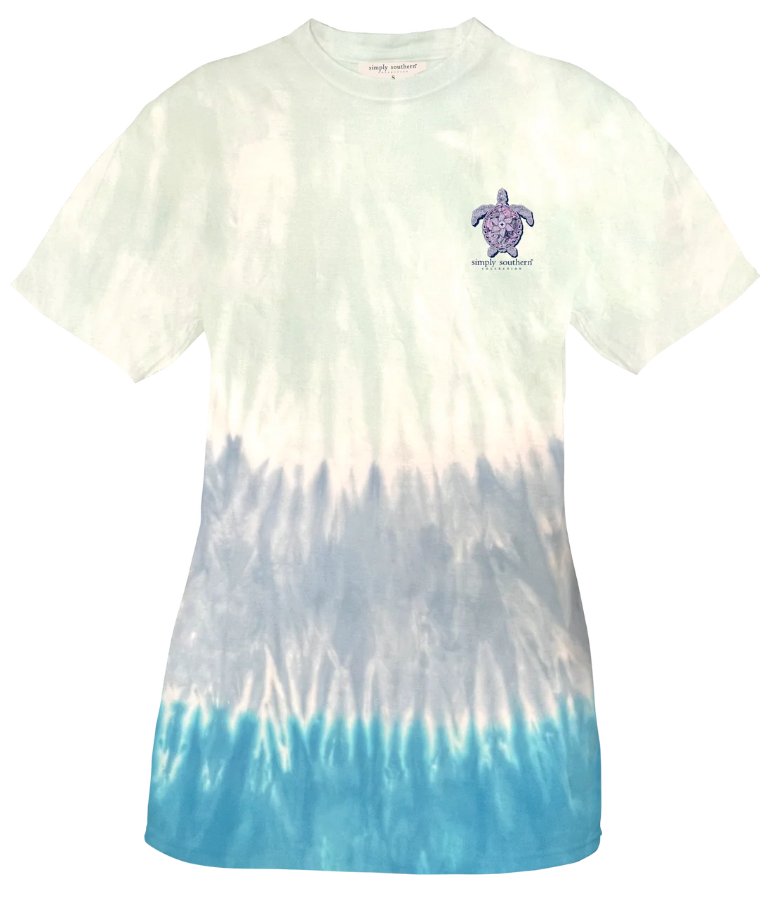 Turtle Tracking Tee TRACK-SS-MNDLTRTL-CLOUD- TIE-DYE Short Sleeve Tee - #SIMPLYSOUTHERN