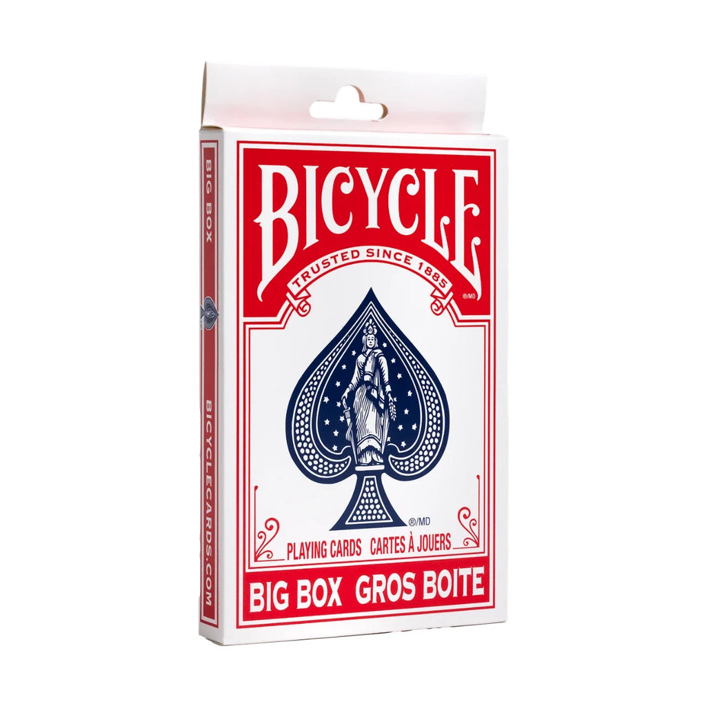 Bicycle Big Box Red Playing Cards – Oversized 7-Inch Deck