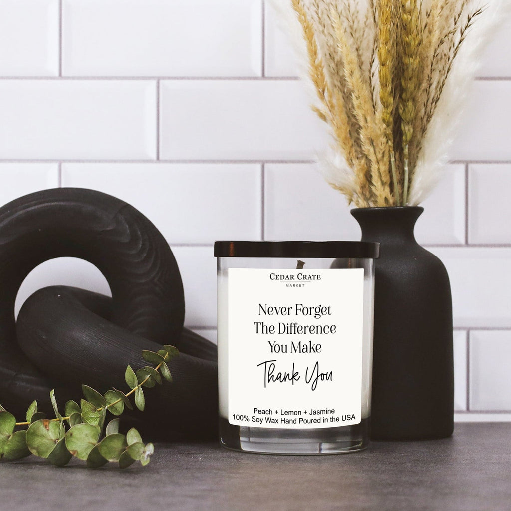 Coworker Candles - Never Forget The Difference, Velvet Peach