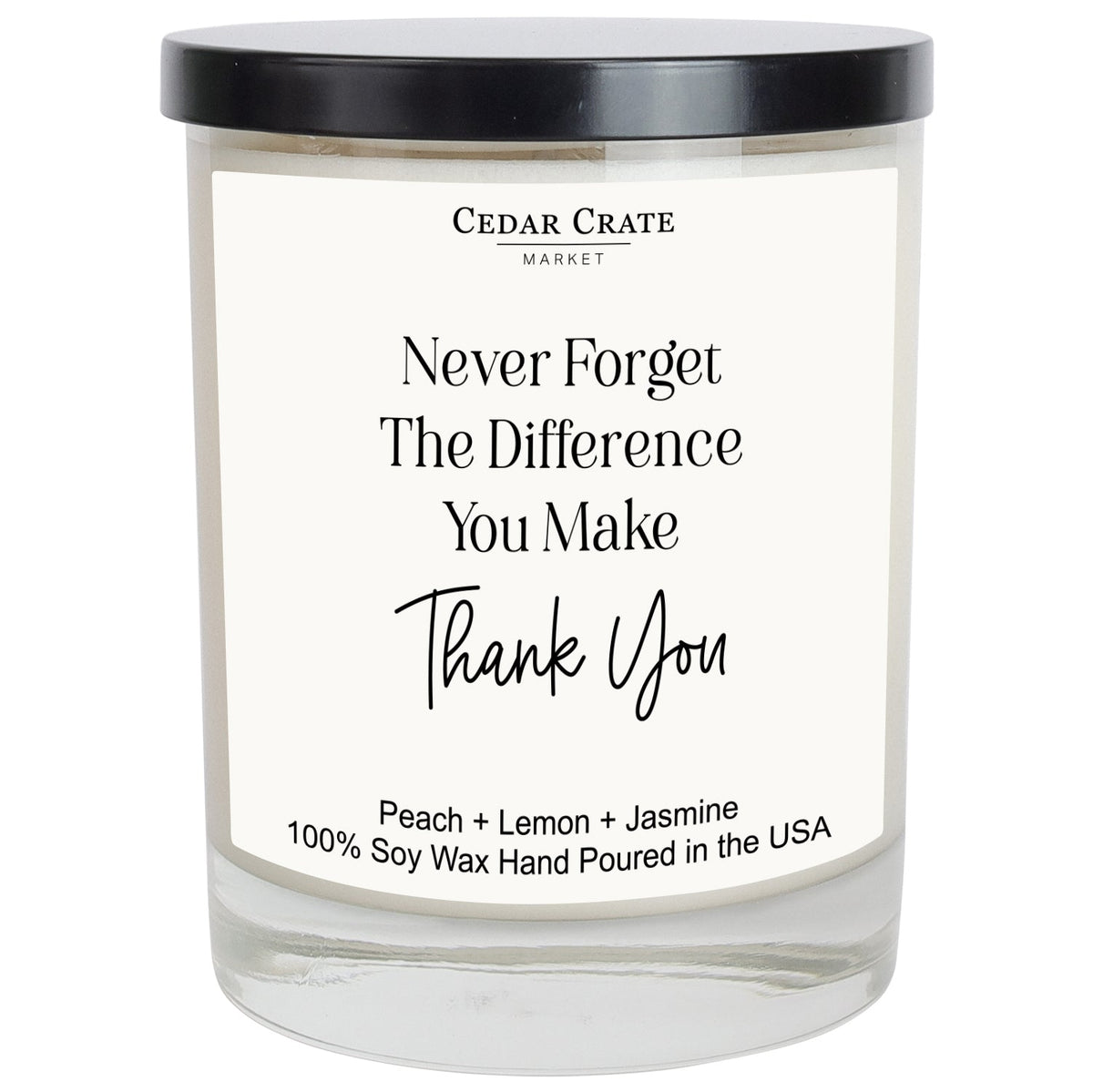 Coworker Candles - Never Forget The Difference, Velvet Peach