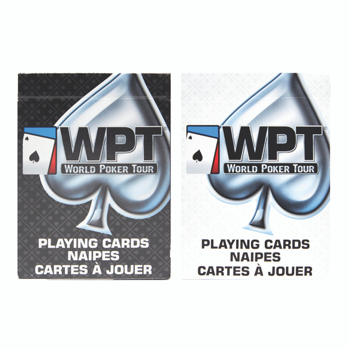 Bee Royal World Poker Tour (WPT) Playing Cards – Black & White with Red Seal
