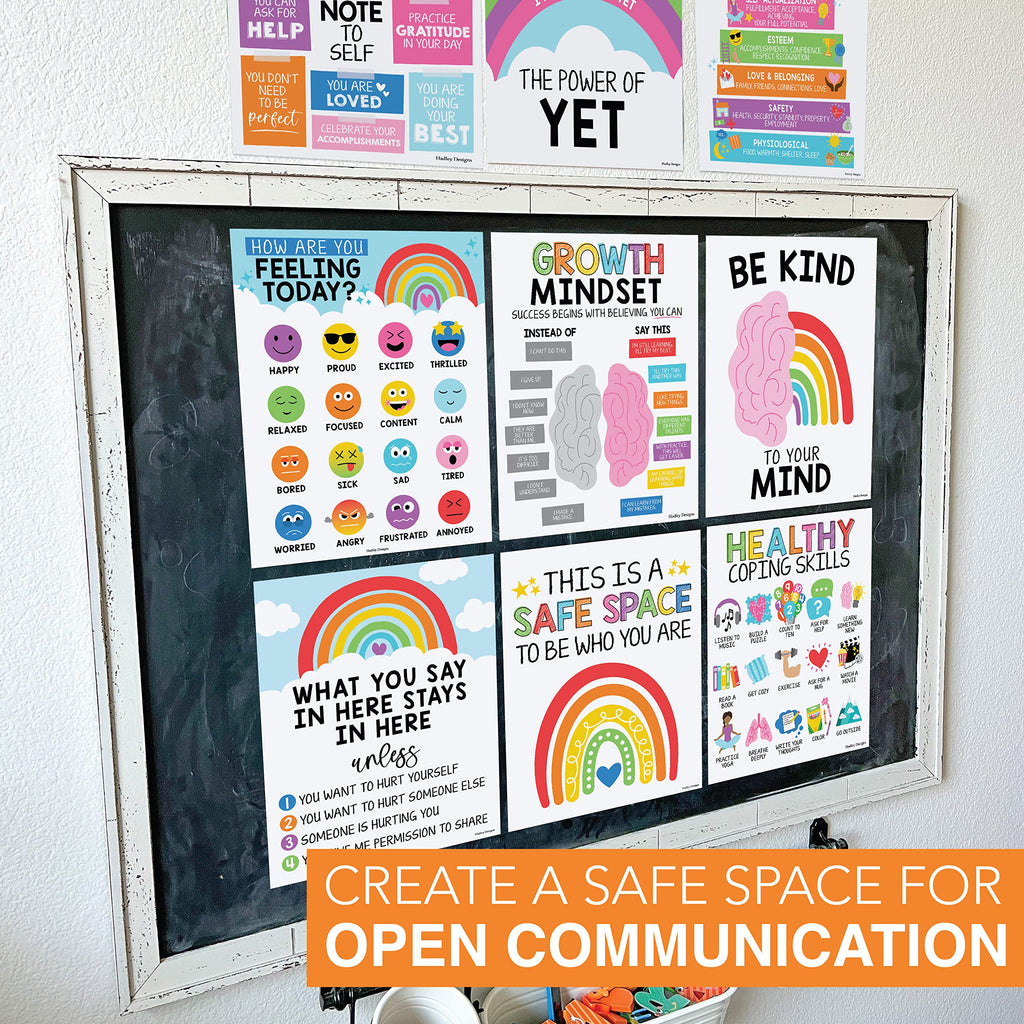 Mental Health Kit: Colorful 9 Poster Pack