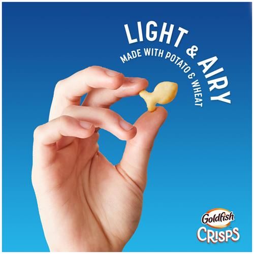 Goldfish Crisps Salt & Vinegar Flavored Baked Chip Cracker Snacks, 6.25 Oz Bag