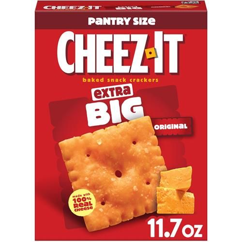 Cheez-It Cheese Crackers, Baked Snack Crackers, Lunch Snacks, Extra Big, 11.7Oz Box (1 Box)