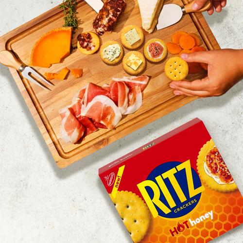 Ritz Hot Honey Crackers, Snacks For Kids And Adults, Lunch Snacks, 13.7 Oz