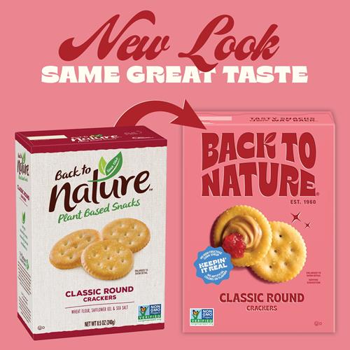 Back To Nature Classic Round Crackers - Dairy Free, Non-Gmo, Made With Wheat Flour & Sea Salt, Delicious & Quality Snacks, 6.5 Ounce