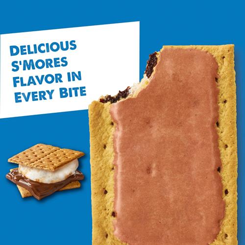 Pop-Tarts Toaster Pastries, Breakfast Foods, Kids Snacks, Frosted Smores, 13.5Oz Box (8 Pop-Tarts)