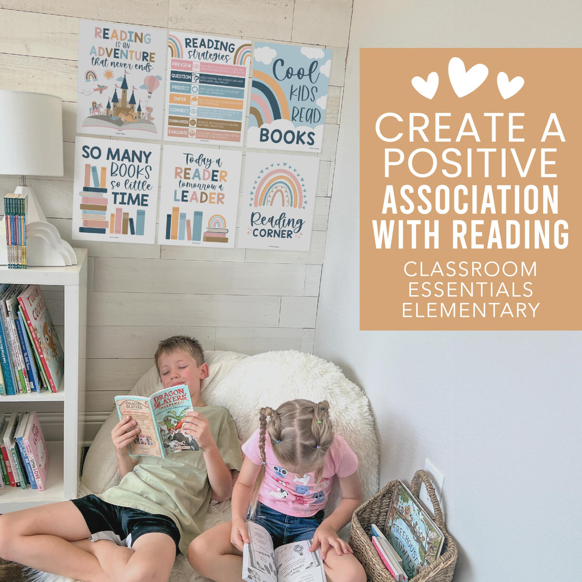 Reading Corner Kit: Boho 6 Poster Pack
