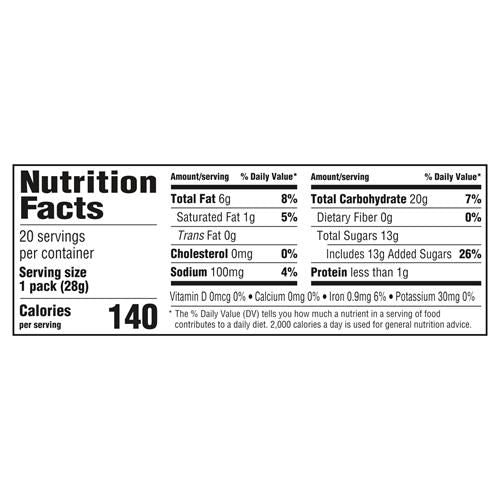 Handi-Snacks Oreo Cookie Sticks N Creme Dip Snack Packs, 20 Snack Packs