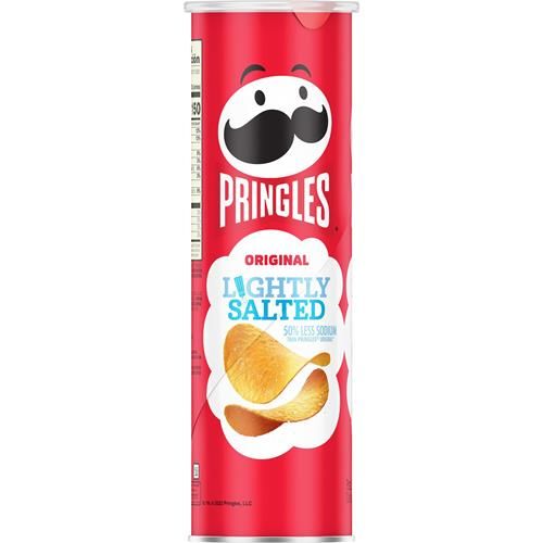 Pringles Potato Crisps Chips, Lunch Snacks, On-The-Go Snacks, Lightly Salted, 5.2Oz Can (1 Can)