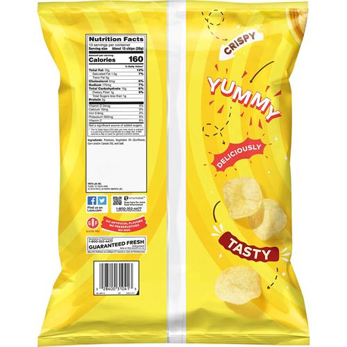 Lays Classic Potato Chips Snacks, Gluten Free Chips, Party Size, 13Oz Bag