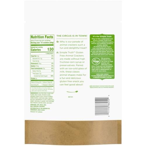 Simple Truth Gluten Free Animal Crackers 8 oz